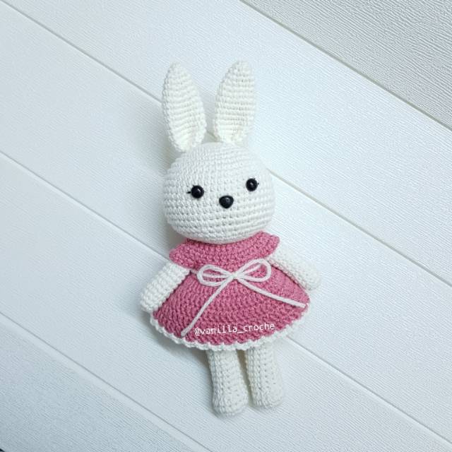 Bunny Amigurumi doll / Amigurumi Rabbit doll / Amigurumi doll / Pink bunny doll