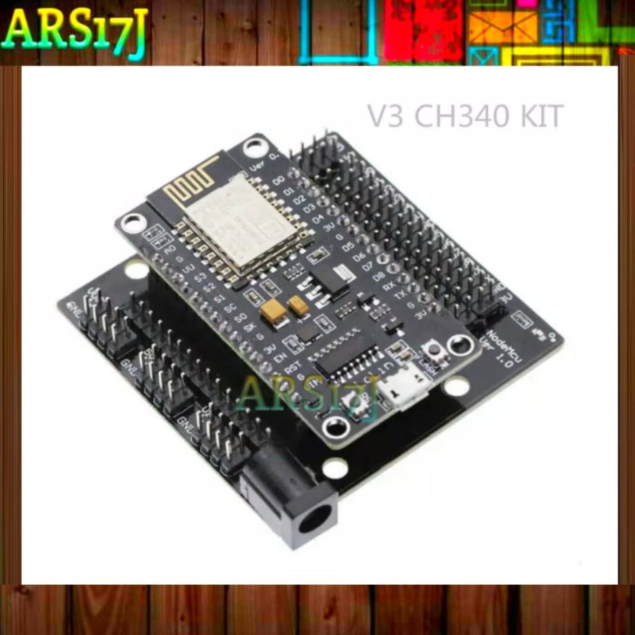 Modul Development V3 CH340 NodeMcu + Shield Motor WIFI ESP8266 ESP-12E