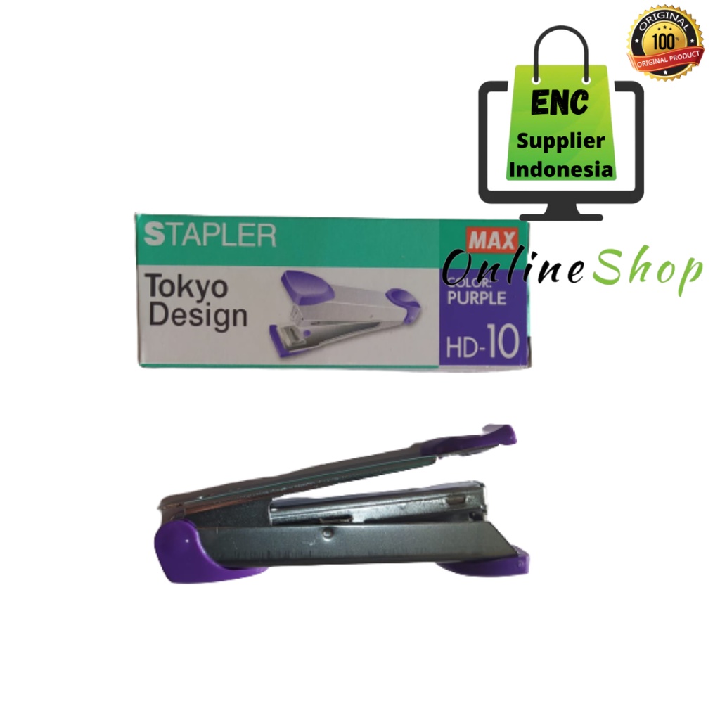 

1 buah MAX stapler hd 10 ASLI staples hd-10 kecil hd10 kecil original ori per pcs - enc.sup