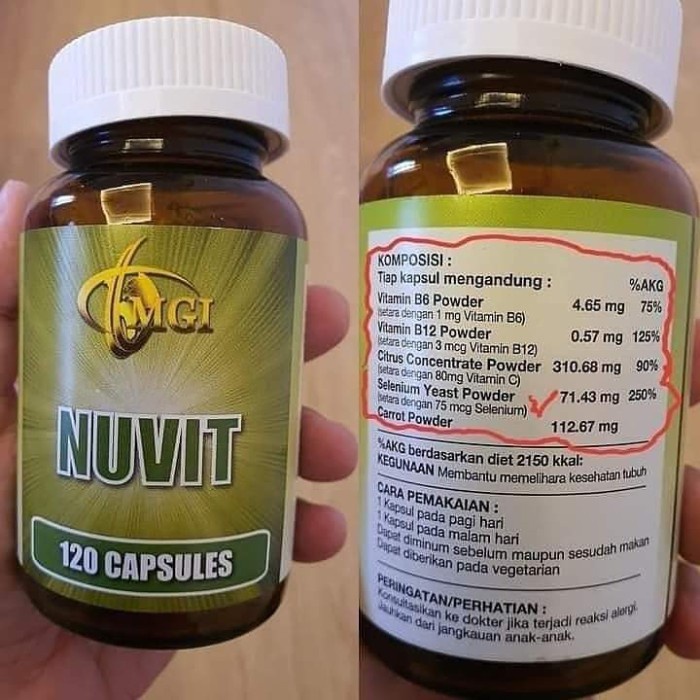 Kesehatan - Nuvit Suplemen Kesehatan Mci (Original)