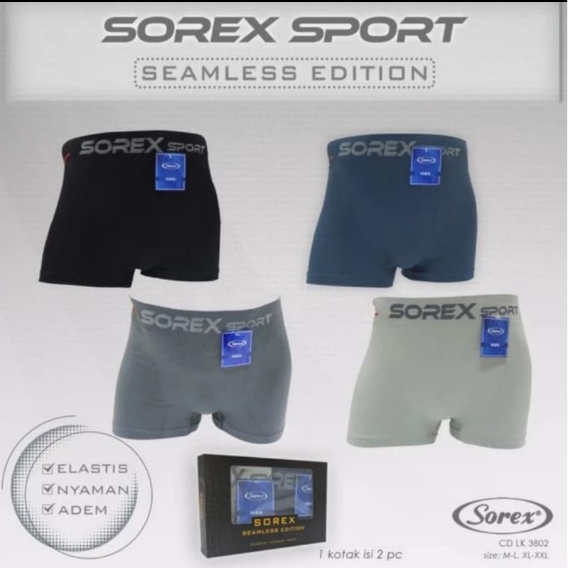 Celana dalam boxer laki laki Sorex Man 3802 Seamless (1pcs)