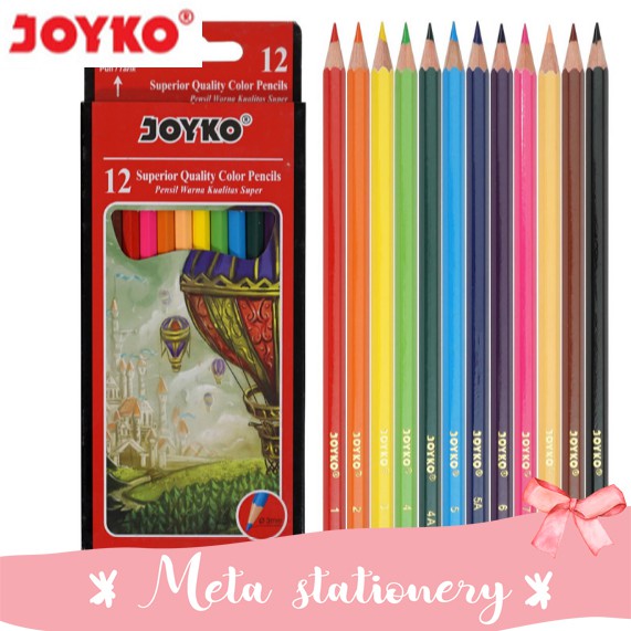 

Color Pencil / Pensil Warna Joyko CP-100 12 Warna