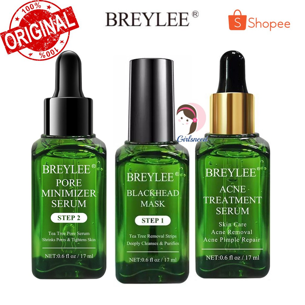 BREYLEE 3in1 Bundle Hemat, Step 1 I Step 2 I Acne Treatment serum I 3pcs ORIGINAL