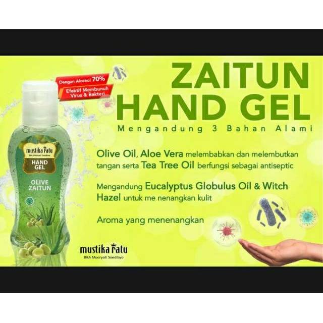 Hand Sanitizer Mustika Ratu (Hand Gel Olive Zaitun)