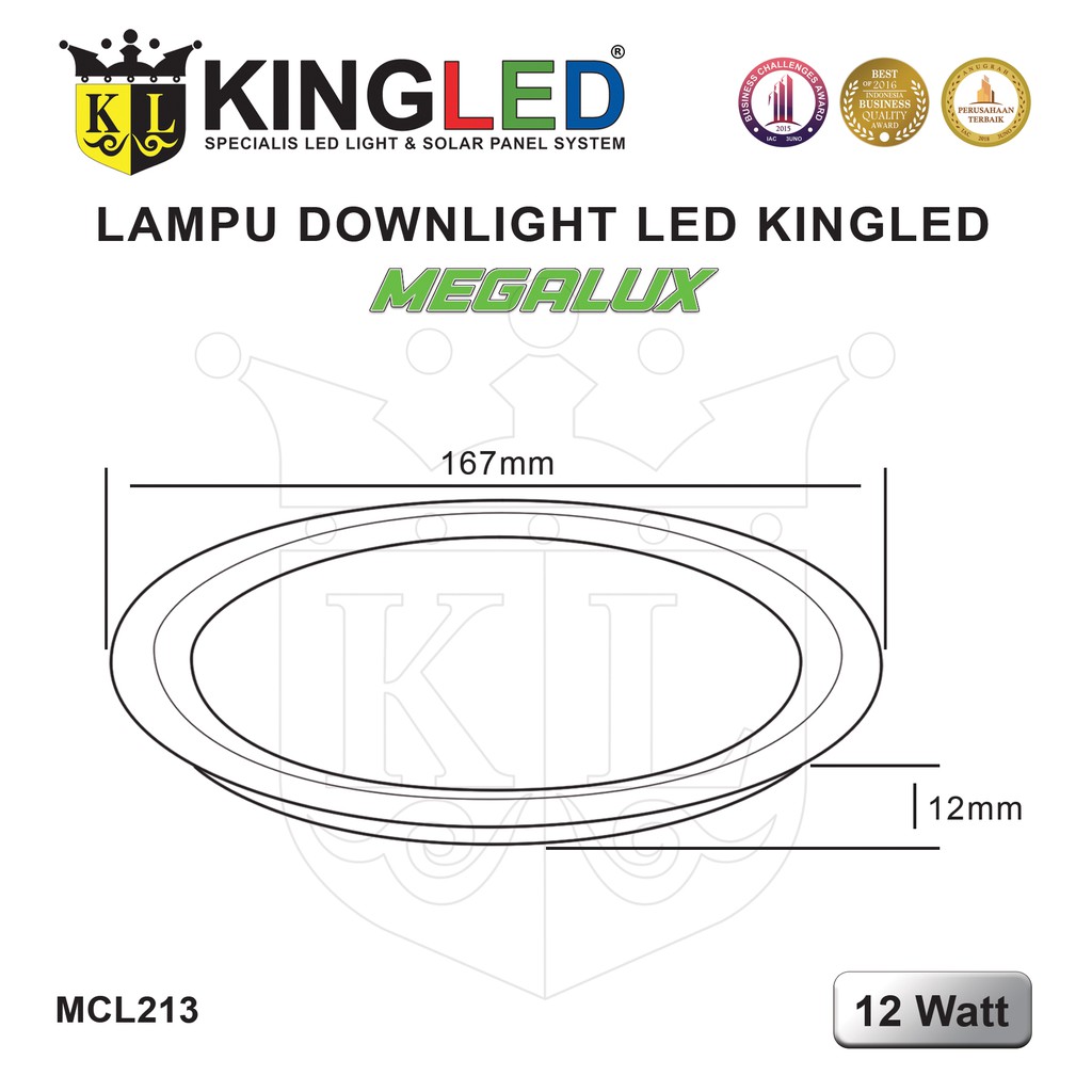 KINGLED Lampu Plafon LED 10 Watt 15 Watt 24 Watt / DownLight LED 15 Watt 24 Watt