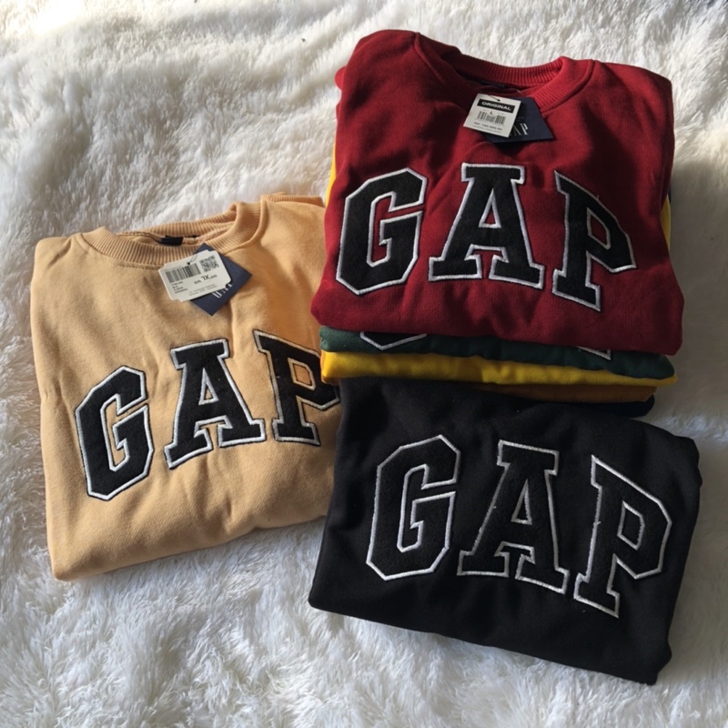 SWEATSHIRT CREWNECK GAP BANYAK VARIAN WARNA FULLBORDIR&amp;FULLTAG ORIGINAL PREMIUM