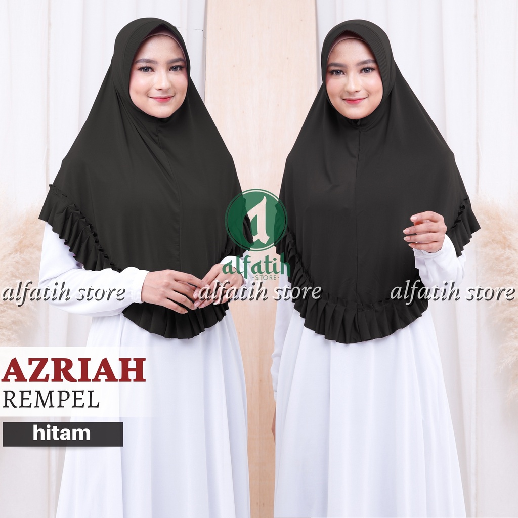 HIJAB DAILY AZRIAH REMPEL JUMBO BERGO REMPEL HIJAB INSTAN JILBAB INSTAN KERUDUNG KHIMAR