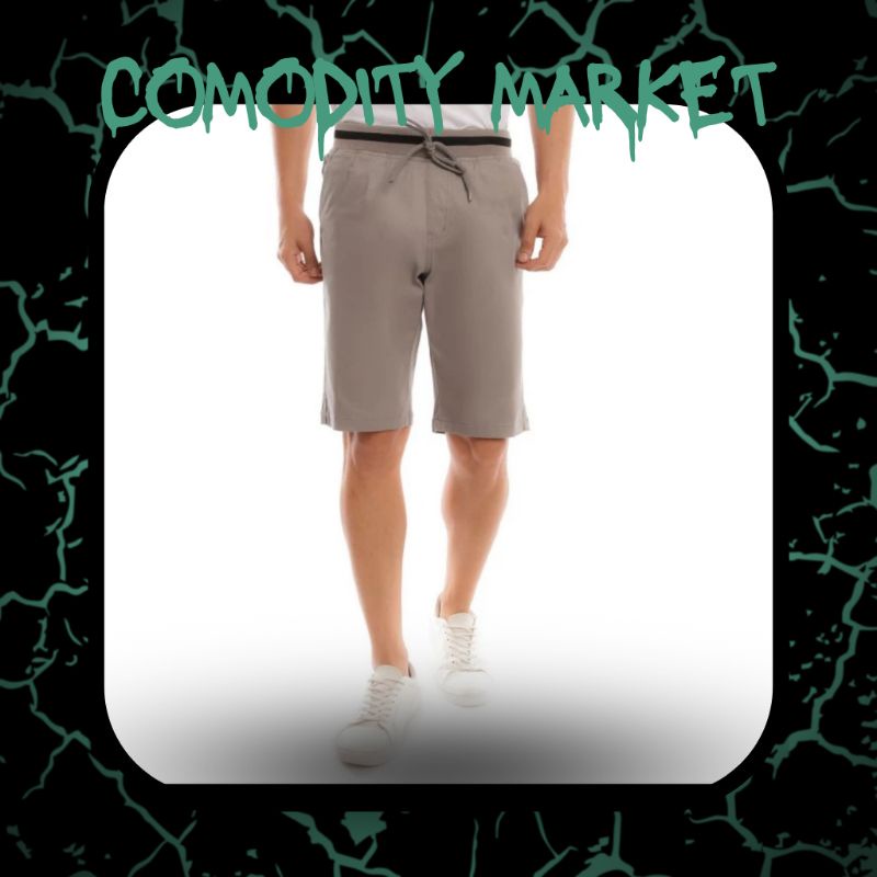 Ramayana - RAF Celana Chino Pendek Pria Dim grey 9950, 31