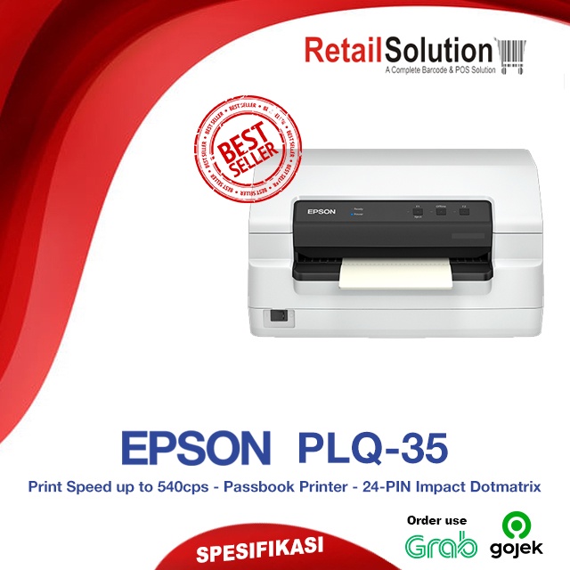 Printer Passbook Pass Book - Epson PLQ-35 / PLQ35 Garansi Resmi