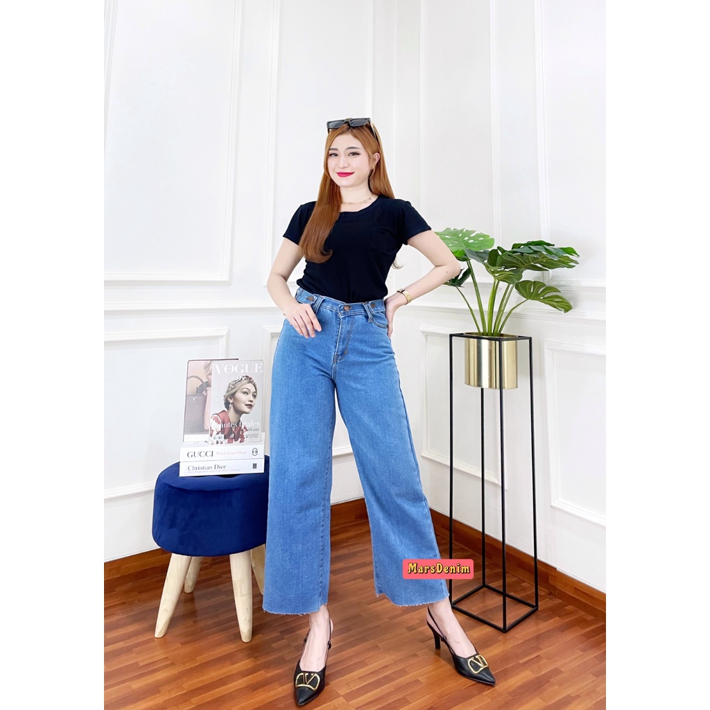 CELANA JEANS HIGHWAIST KULOT SKODER