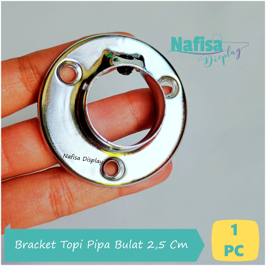 Bracket Topi Pipa Bulat Besi Braket Untuk Pipa Lemari TOPI