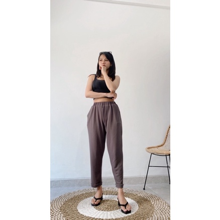 Boyfriend pants - Celana knit thermal