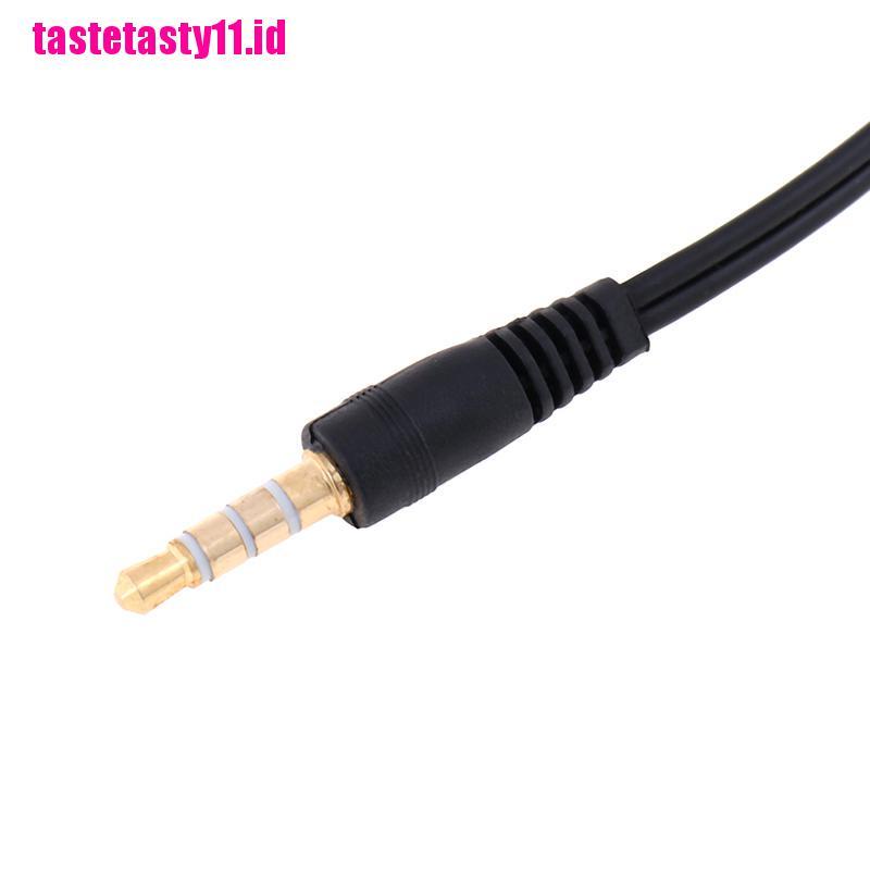 Kabel splitter y audio stereo 3.5mm male Ke 2 female headphone mic