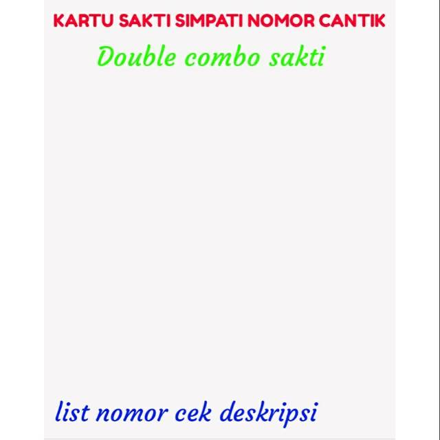 KARTU SAKTI SIMPATI CANTIK
