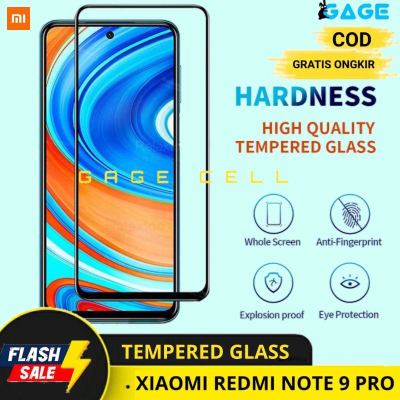 PREMIUM TEMPERED GLASS FULL LAYAR TG ANTI GORES KACA XIAOMI REDMI NOTE 9 PRO 9PRO SCREEN PROTECTOR