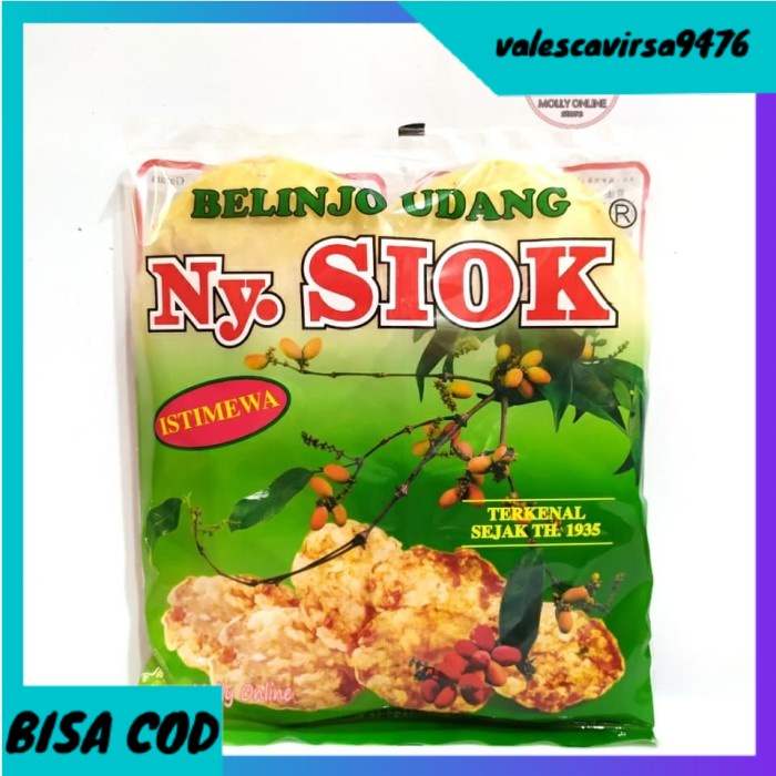 

⭐BISA COD⭐ Ny Siok Belinjo Udang Manis Besar Mentah 200g / Emping Blinjo - No Bubble