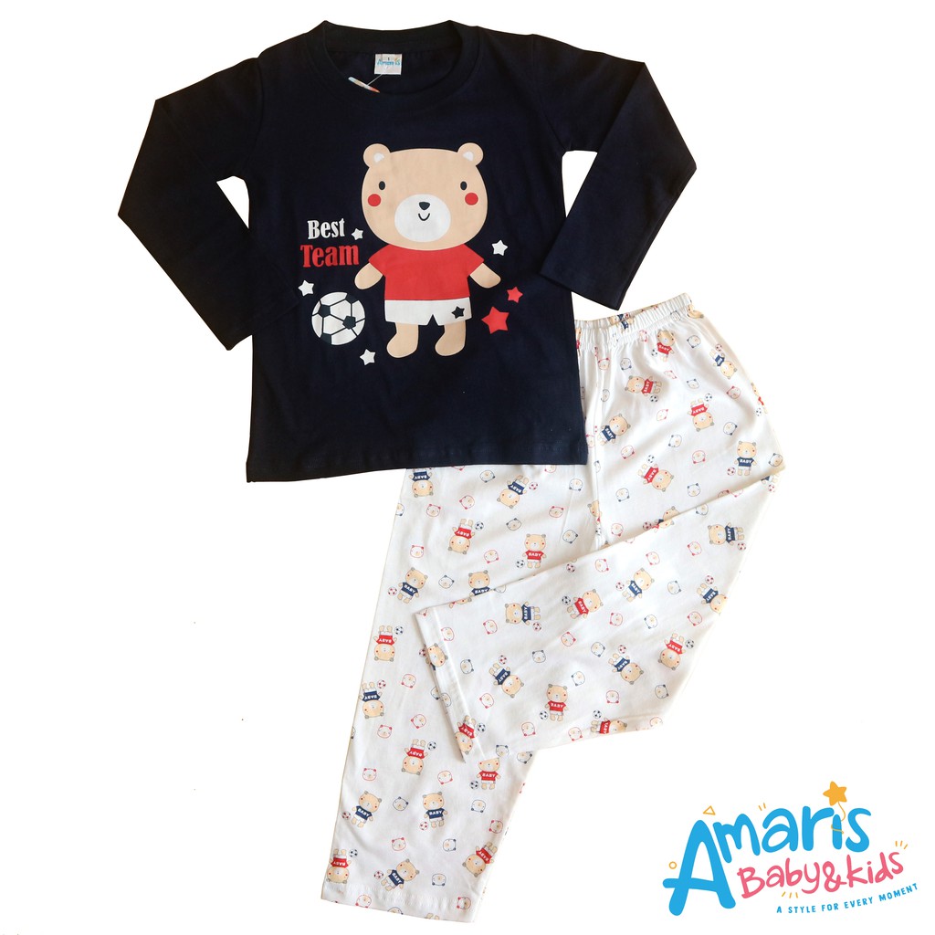 

Amaris Piyama Anak 1 - 3 Tahun Motif Best Team