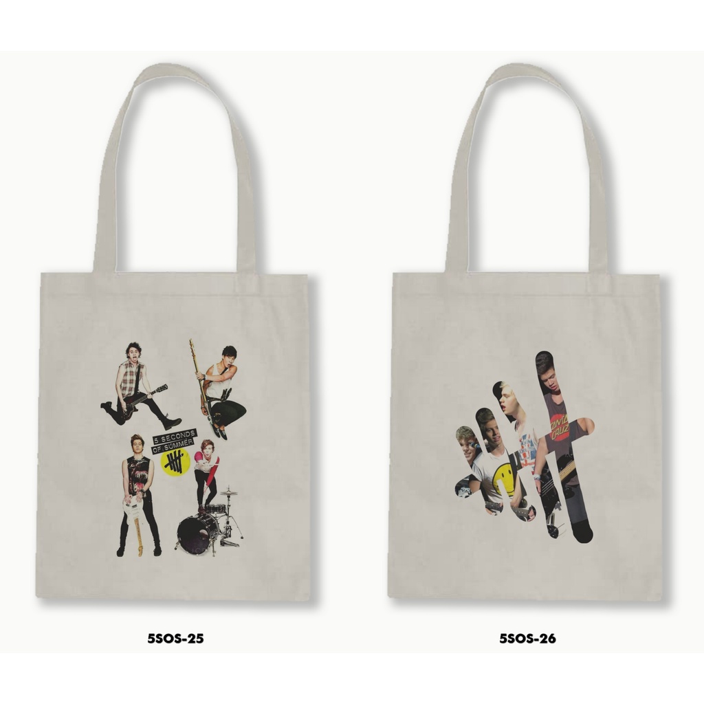 TOTE BAG BLACU  - 5 SECOND OF SUMMER / 5SOS 02