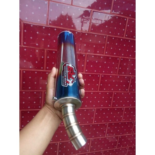 silincer knalpot R9 replika ninja 2 tak bluemoon