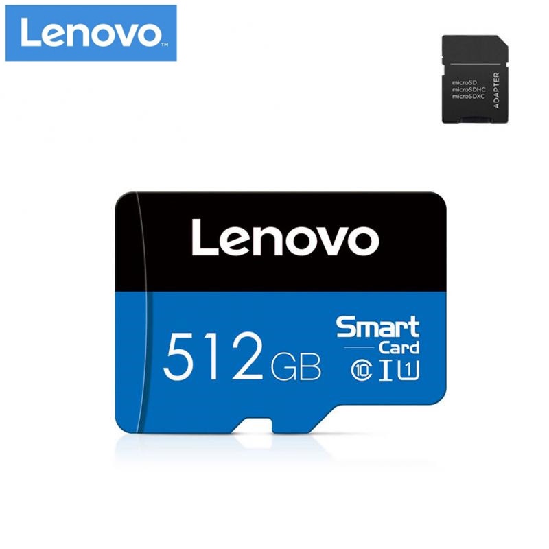 Lenovo Kartu Memori Micro SD TF Mini Kecepatan Tinggi 512GB 256GB