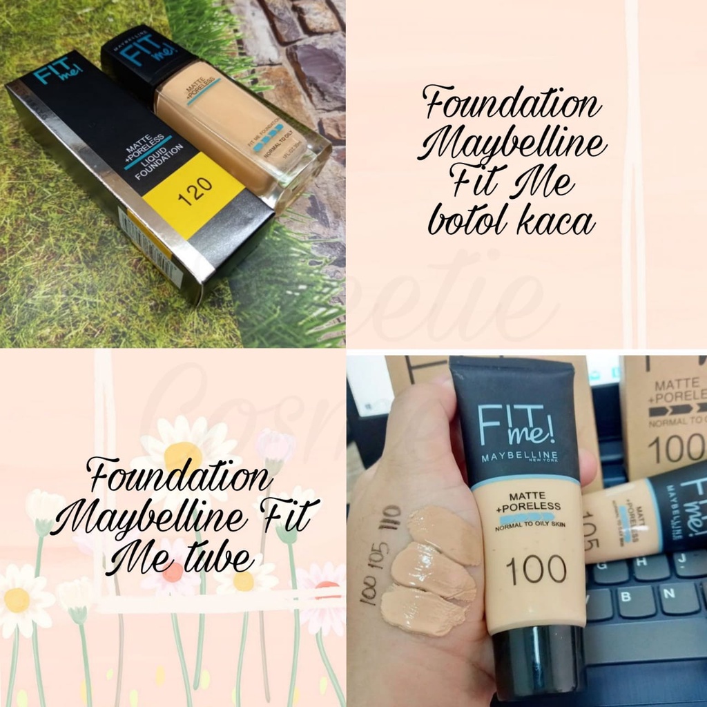 MAYBELLINE FIT ME Matte Poreless Foundation Normal to oily skin / FOUNDATION MAYBELINE FIT ME