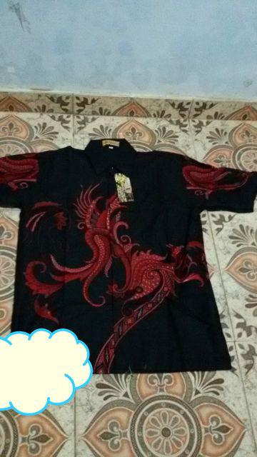 Kemeja Batik Pria Sragam Seno Biru Katun Adem Size M L Xl Xxl Terlaris