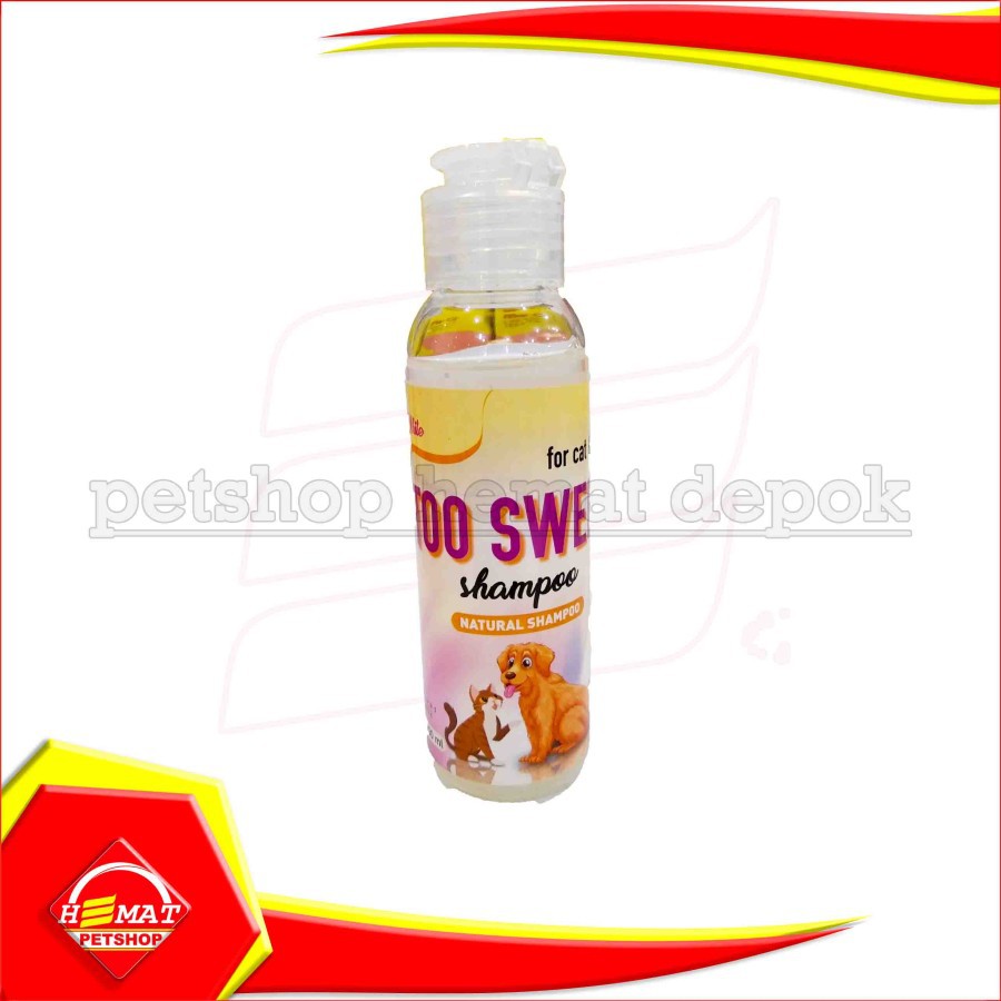 Shampoo Kucing Anjing kelinci natural Too Sweet 100 ml Shampo Cat Dog rabbit 100ml-LILY WHITE