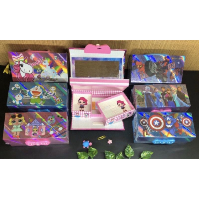 

[MA]box pensil 3 susun bts/lock pencil box/pencil box