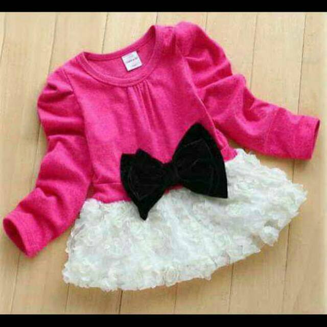 Dress Anak Cewek Kimberly Pink Ribbon