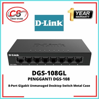 D-Link 8-Port Gigabit Desktop Switch DGS-108lDGS-108GL