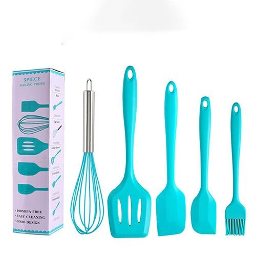 Spatula Silicone / Baking Props / Spatula Set isi 5pcs / Warna Random