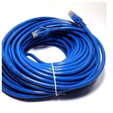 Kabel lan rj45 nyk 30 meter cat 5 5e utp network 10/100Mbps indoor - cable internet rj-45 cat5e 30m