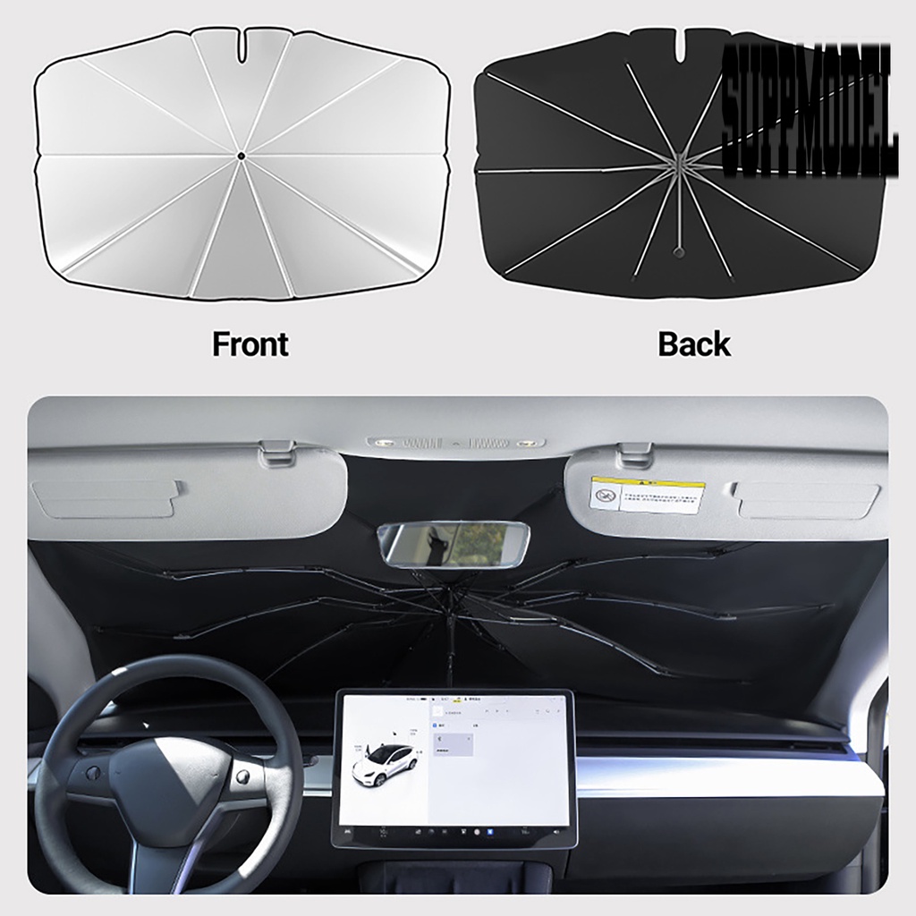 Payung Pelindung Matahari Tahan Panas Untuk Tesla Model 3 / Model Y / X / Model S