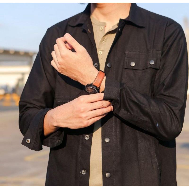 {Bisa COD} Jaket Semi Parka // Kemeja Kasual //Jacket Trucker Long