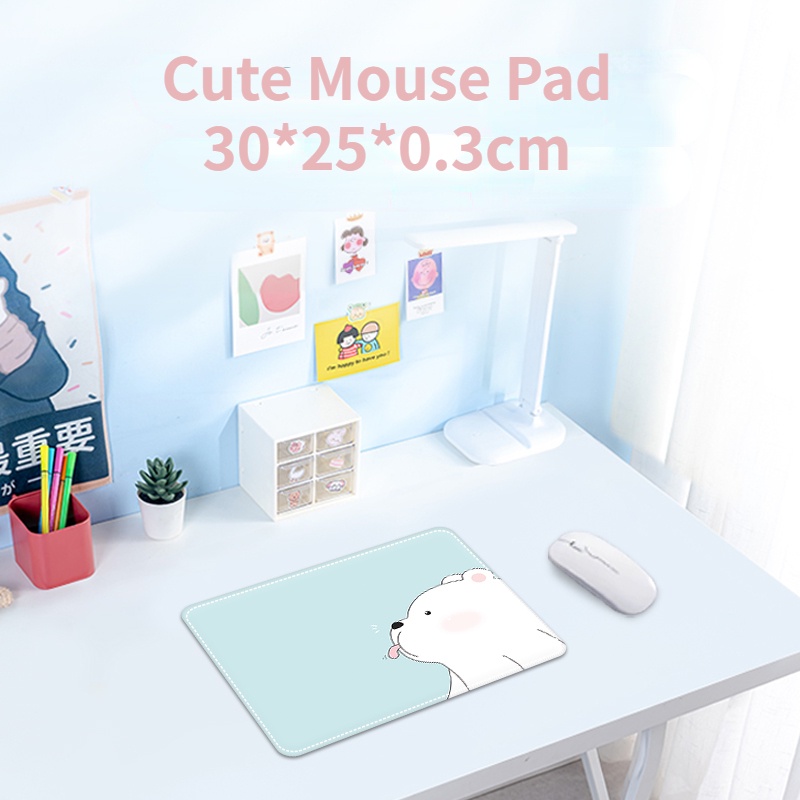 Mouse Pad Tebal Anti slip Motif Kartun Lucu Untuk Komputer