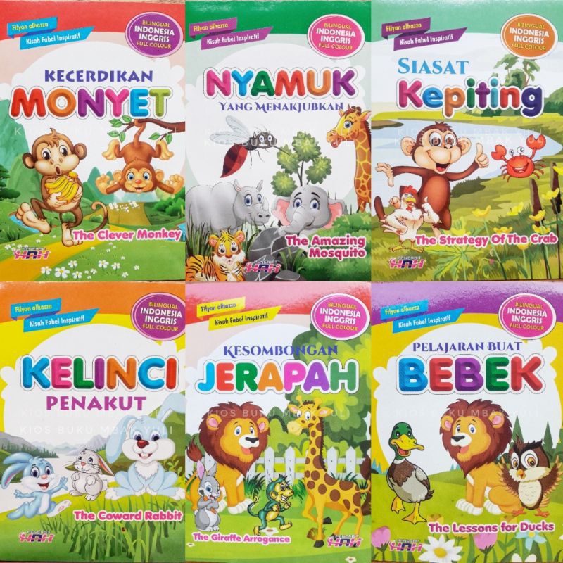 Jual Buku Cerita Binatang Inspiratif Bergambar Full Collor SERI