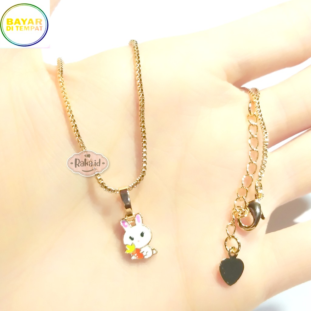 RAKA Acc - Kalung Anak Bunny Kelinci Xuping Perhiasan Cantik Anak Lapis Emas 18k 430