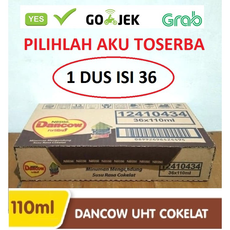 Susu DANCOW UHT COKELAT COKLAT FortiGro - 110 ml (1 DUS isi 24 kotak)