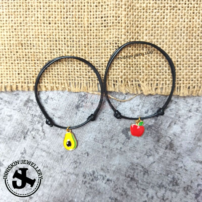 (1PCS) Gelang Liontin Buah / Gelang  Buah Apel / Gelang Liontin Avocado / Gelang Liontin Apel / Gelang Liontin Buah / Gelang Liontin