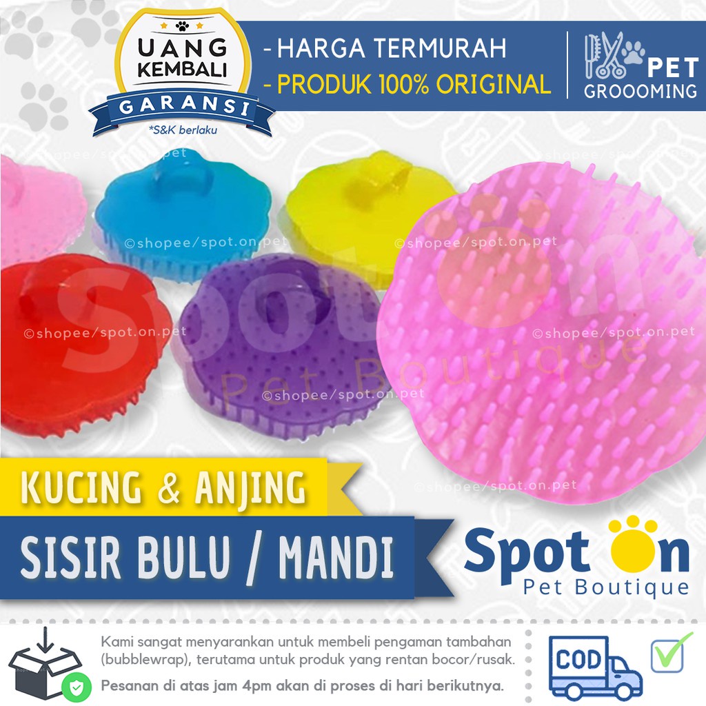 Sisir Bulu Kucing &amp; Anjing | Sisir Mandi Anjing &amp; Kucing | Sisir Grooming Kucing Anjing Murah