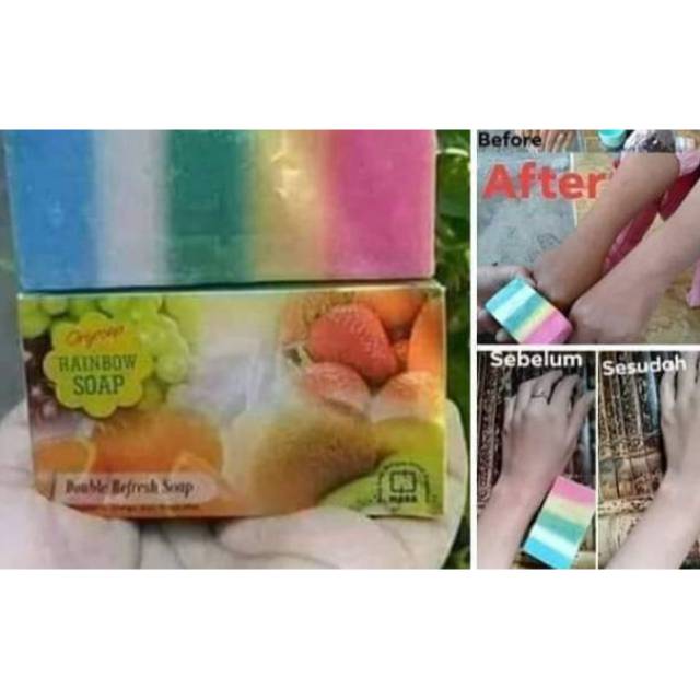 Rainbow Sabun Pemutih Badan original Nasa