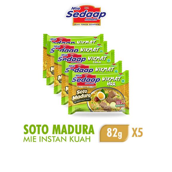 

Sedaap Mie Instan Soto Madura 82 gr x 5 pcs