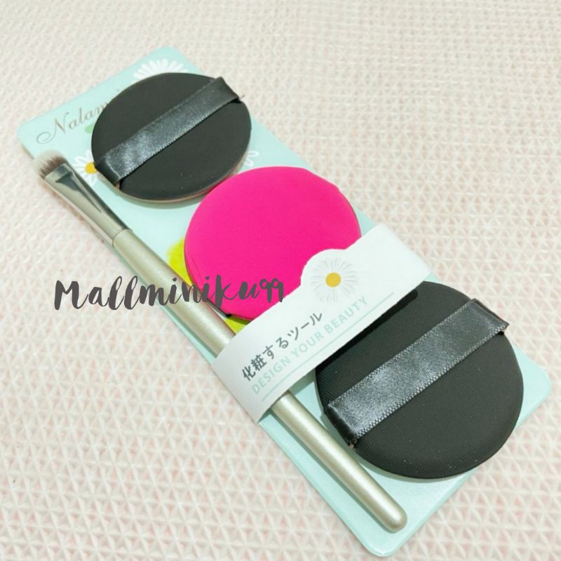 [3PCS]Spon Bedak Cushion Spon Wajah Premium / Makeup Sponge / Facial Sponge