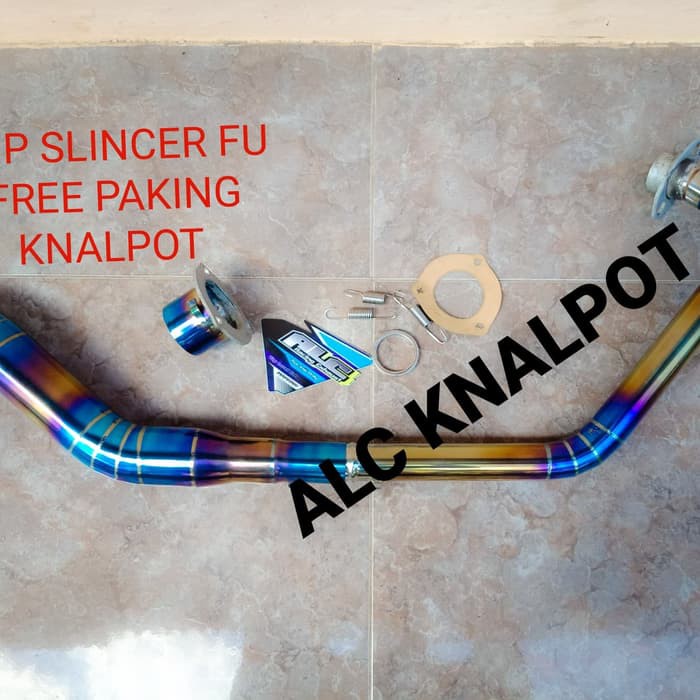 pipa leher knalpot bluemoon vixion - Fu - sonic 150 plus adaptor