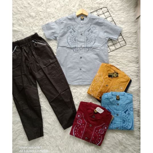 SETELAN GUGO KOKO TAQWA ANAK BAJU KOKO ANAK LAKI LAKI SETELAN KOKO BORDIR