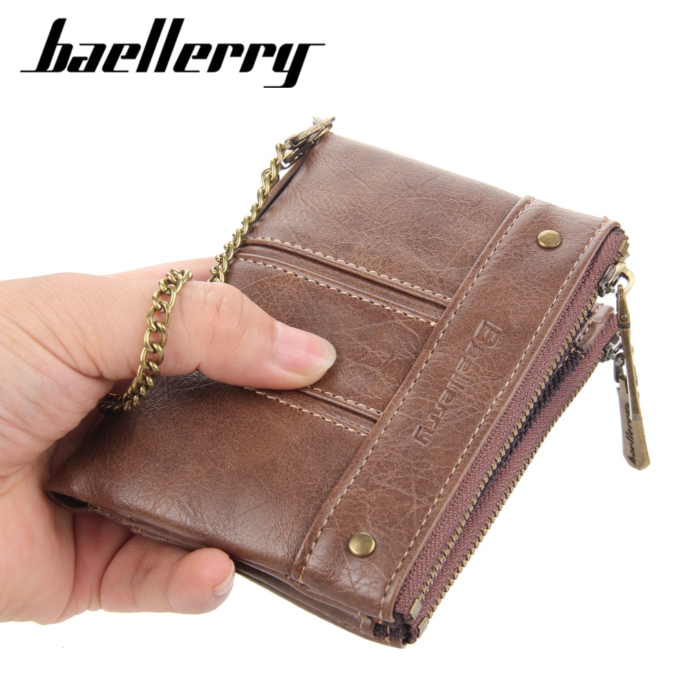 BAELLERRY D3230 Dompet Pria Dompet Pendek Bahan Kulit PU Leather Premium WATCHKITE WKOS