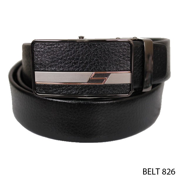 Ikat Pinggang Keren Pria Semi Kulit Hitam – BELT 826