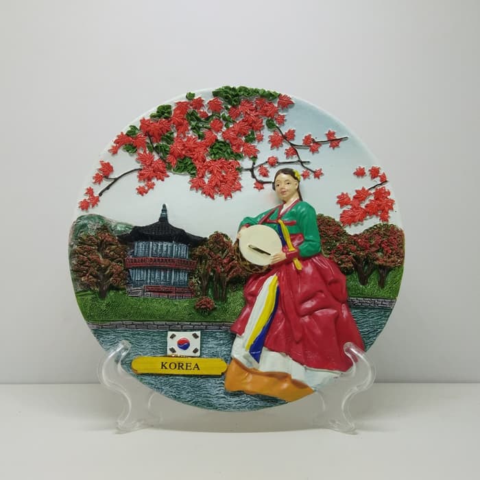 

Souvenir oleh oleh luar negeri piring Korea dari negara Korea