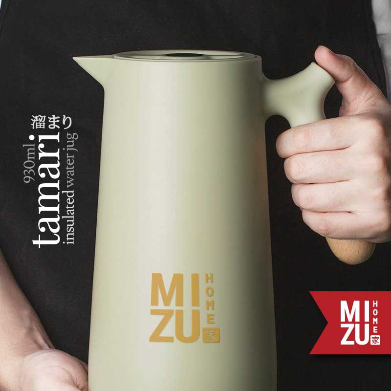 MIZU TAMARI 930ml Insulated Water Jug Teko Termos Kaca Air/Kopi/Teh Panas/Dingin Thermos Glass Jug-5