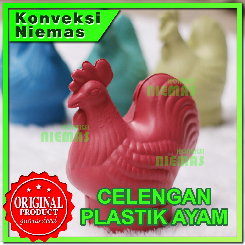 Jual CELENGAN AYAM LUCU / CELENGAN AYAM PLASTIK ANTI PECAH BANYAK